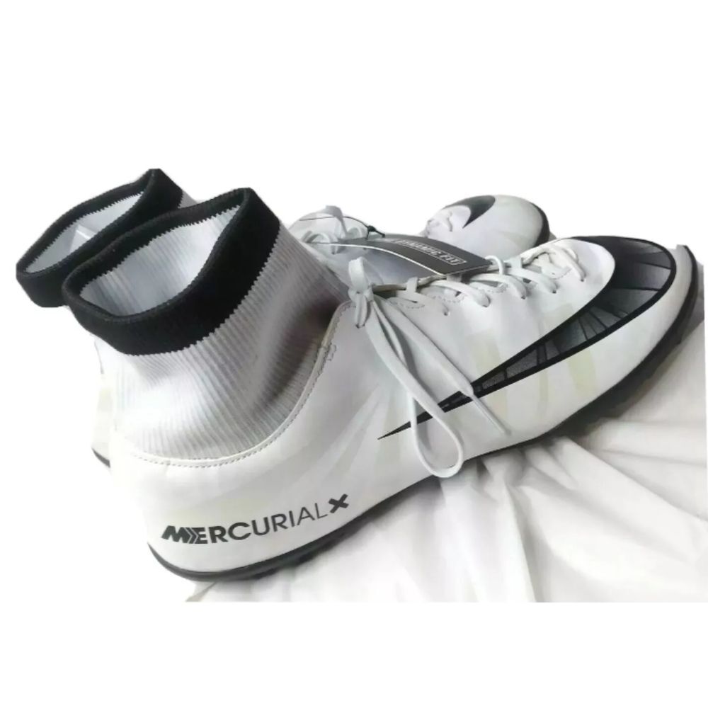 Nike Mercurialx Victory VI CR7 DF TF Mens Football Boots Sz 12- White 903612 401 - Picture 3 of 8